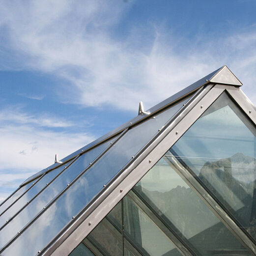 Hotel Ftan | Detail Dachverglasung