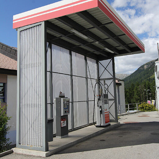 Tankstelle Pontresina | Dachkonstruktion